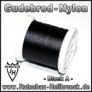 Gudebrod Bindegarn - Nylon - Farbe: Black -A-